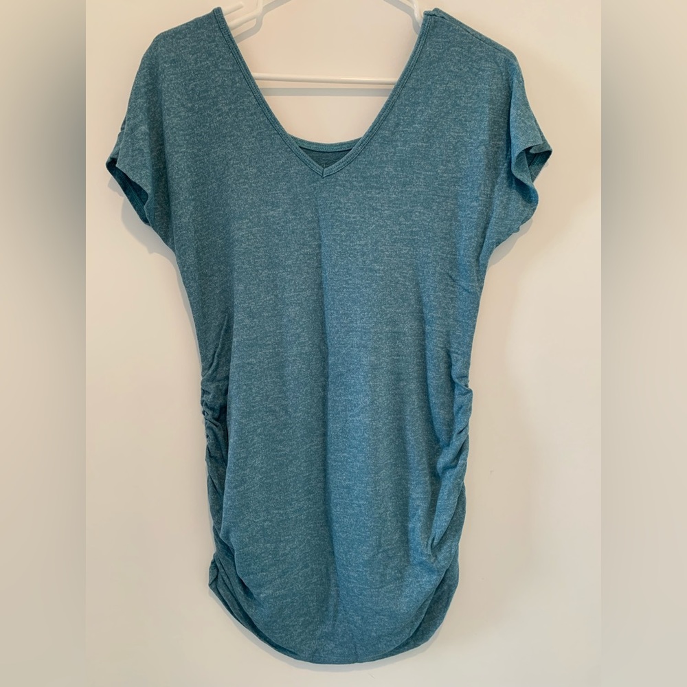 Maternity. Thyme teal coloured T-shirt. Size medium.